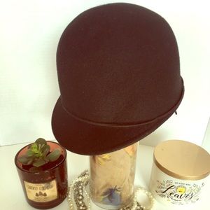 Black Felt Cap with Short Brim H&M